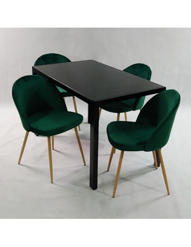 Zestaw stół MONAKO szary i 4 krzesła DENWER...