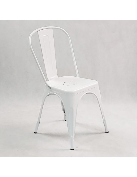 Krzesło metalowe Paris białe