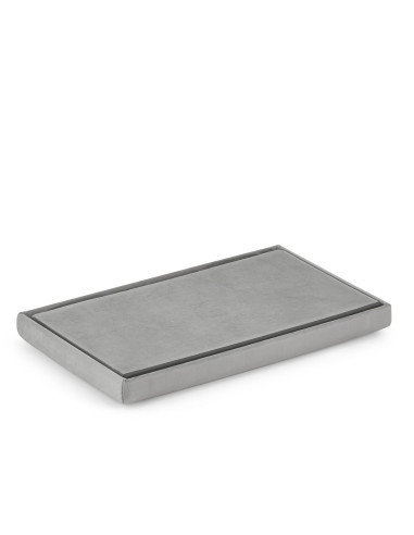 Pufa składana XL - 60x38x38cm szary welur