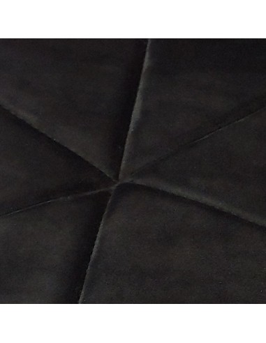 4 krzesła ELIOT VELVET czarne - welur