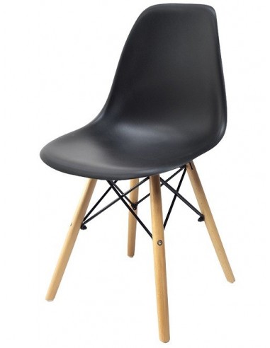 Krzesła DSW Milano czarne 6 szt.