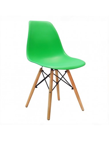 Krzesła DSW Milano zielone 6 szt.