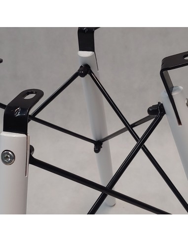 Krzesło DSW Milano zielone, nogi białe