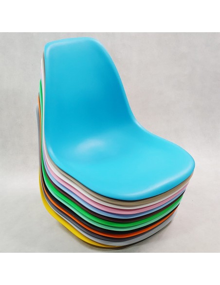 Krzesło DSW Milano białe, nogi wenge