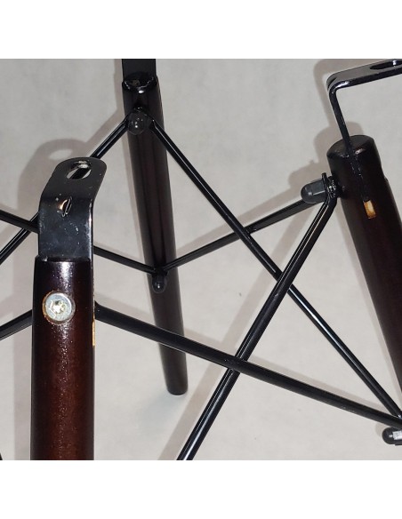 Krzesło DSW Milano niebieskie, nogi wenge