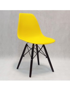 Krzesło DSW Milano żółte, nogi wenge 2
