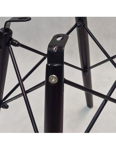 4 krzesła DSW Milano grafitowe, nogi czarne