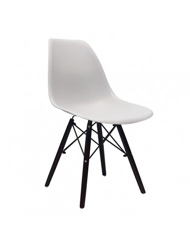 Krzesło DSW Milano szare, nogi czarne