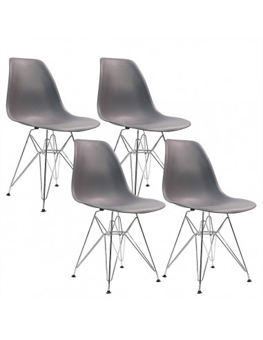 Krzesło DSR Milano grafitowe