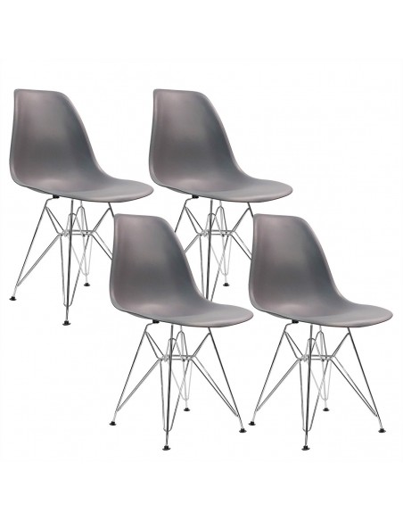 Krzesło DSR Milano grafitowe