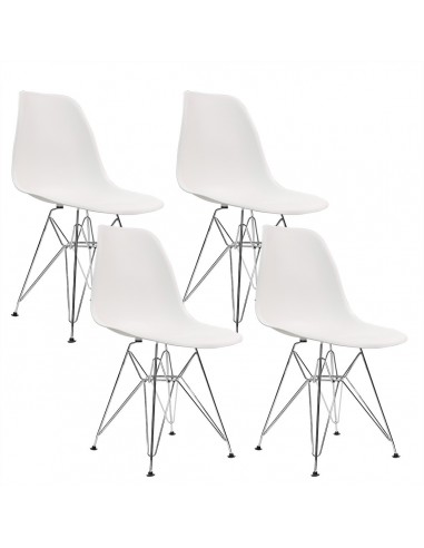 4 krzesła DSR Milano białe
