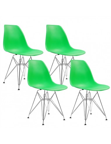 4 krzesła DSR Milano zielone