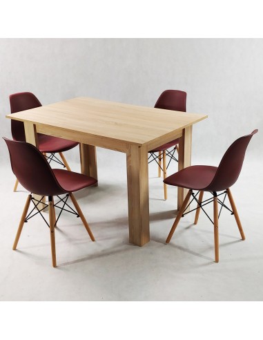 Zestaw stół Modern 120 sonoma i 4 krzesła...