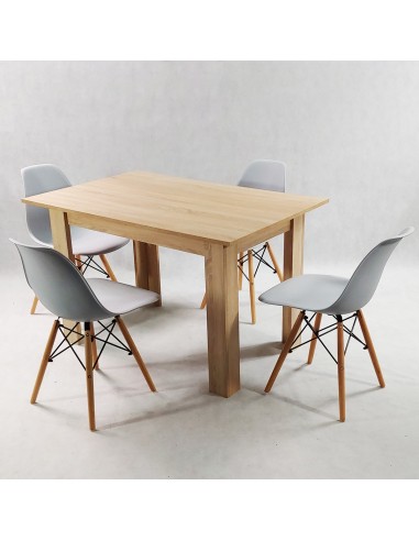 Zestaw stół Modern 120 sonoma i 4 krzesła...