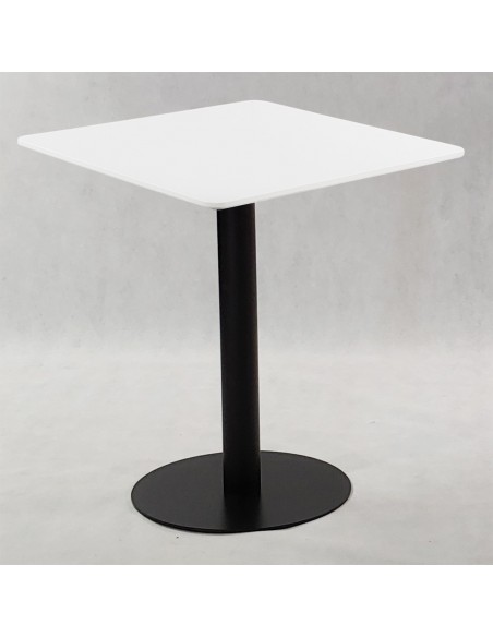 Zestaw stół Dakota 70x70 cm i 2 szare krzesła Nicea