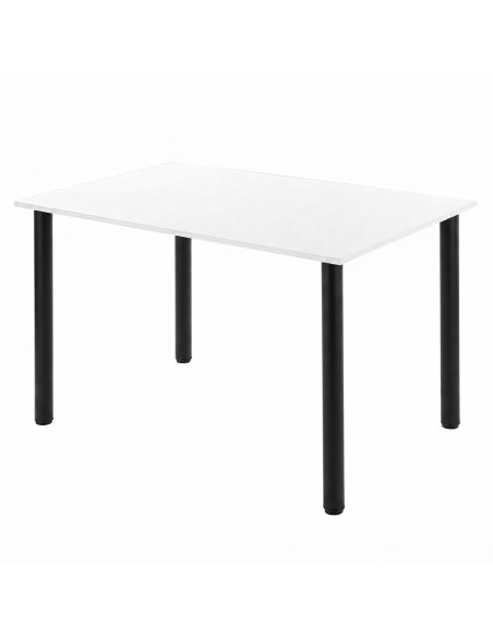 Stół Lugano 120x80 blat dąb sonoma/nogi czarne