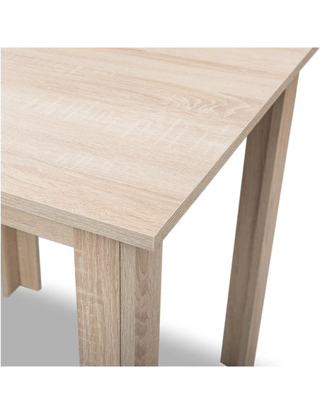 Zestaw stół 120x80 Sonoma 4 Monako granat/nogi czarne welur