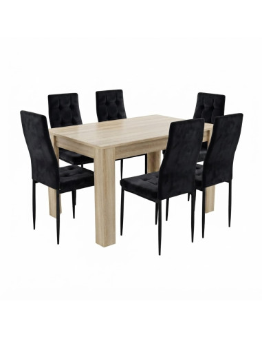 Zestaw stół 120x80 Sonoma 6 Monako...