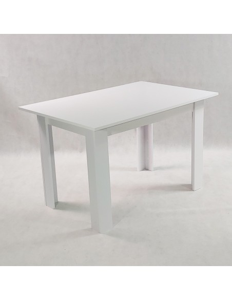 Zestaw stół Modern 120 biały i 6 szarych krzeseł Nicea