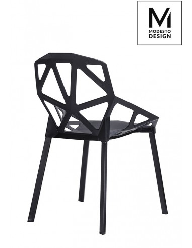 MODESTO krzesło SPLIT MAT czarne