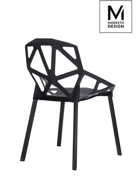 MODESTO krzesło SPLIT MAT czarne