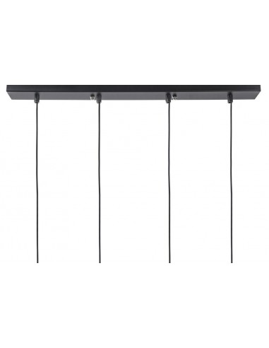 Lampa wisząca FLUSSO LINE 4 czarna