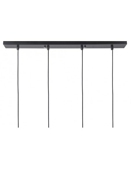 Lampa wisząca FLUSSO LINE 4 czarna