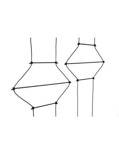 Lampa wisząca FLUSSO LINE 4 czarna