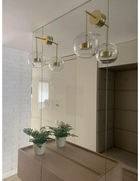 Kinkiet CAPRI WALL złoty