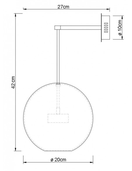 Kinkiet CAPRI WALL złoty