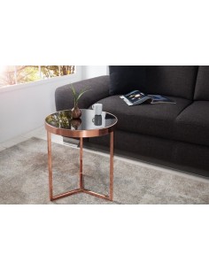 INVICTA stolik ART DECO 50 cm miedziany 2