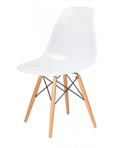 Krzesło DSW GLOSS białe