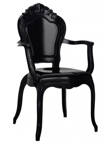Krzesło KING ARM czarne