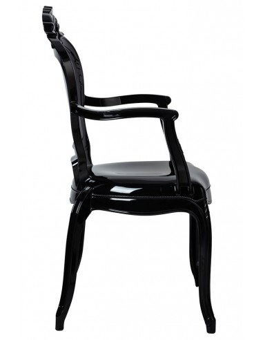 Krzesło KING ARM czarne