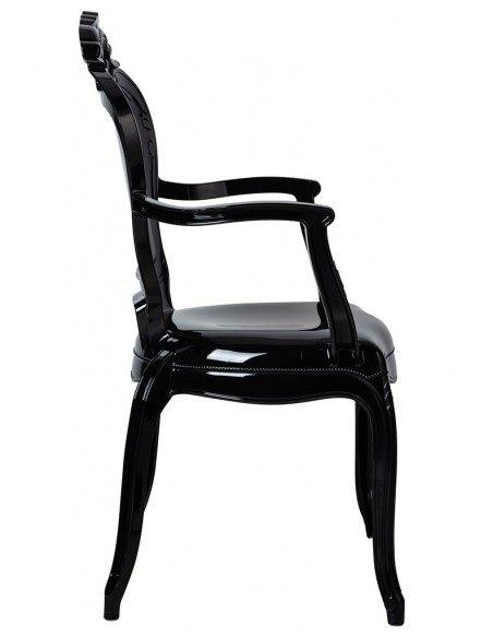 Krzesło KING ARM czarne