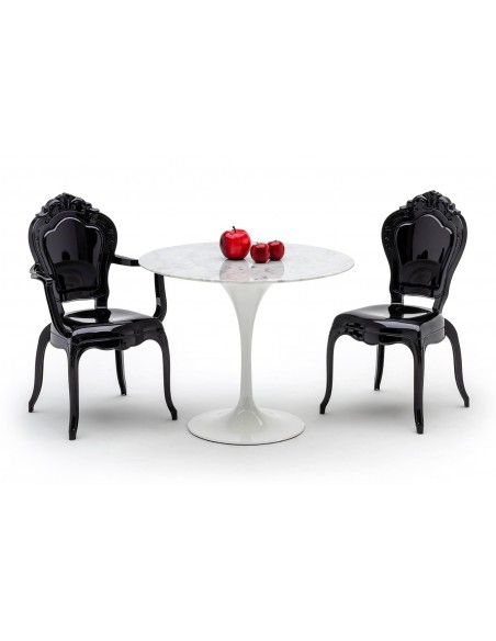 Krzesło KING ARM czarne