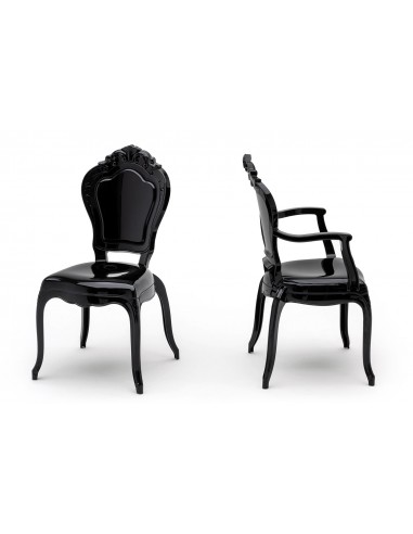 Krzesło KING ARM czarne