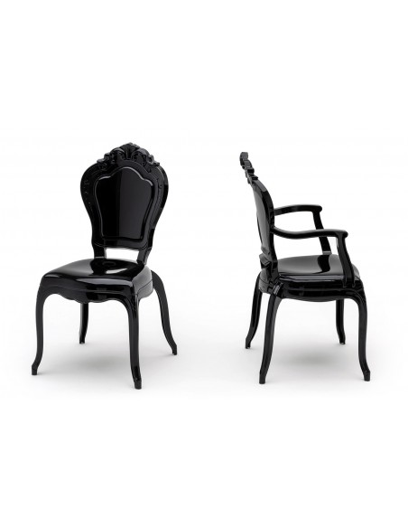 Krzesło KING ARM czarne