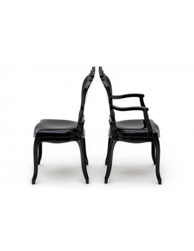 Krzesło KING ARM czarne