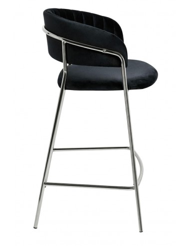 Hoker MARGO czarny podstawa chromowana