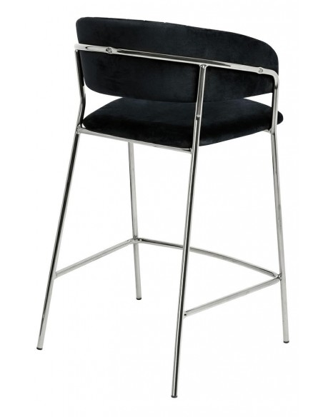 Hoker MARGO czarny podstawa chromowana