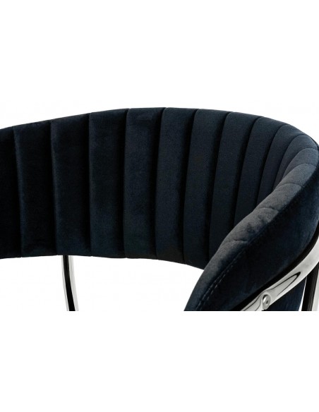 Hoker MARGO czarny podstawa chromowana