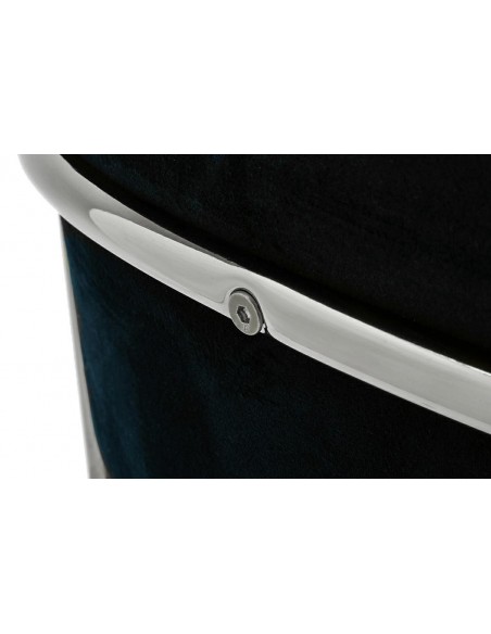 Hoker MARGO czarny podstawa chromowana