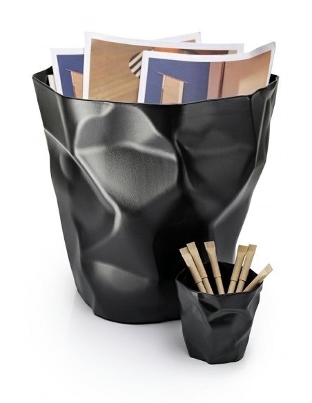 Kosz na śmieci PLAST czarny