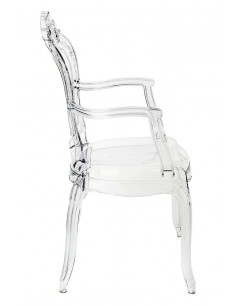 Krzesło KING ARM transparentne 2