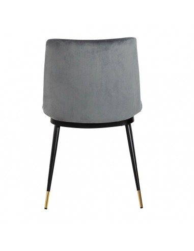 Krzesło DIEGO ciemny szary - welur