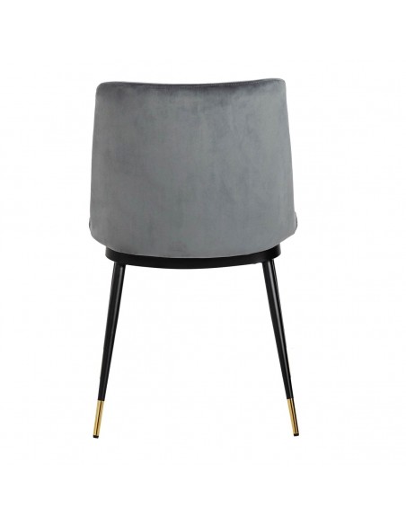 Krzesło DIEGO ciemny szary - welur