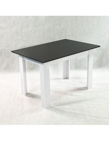 Zestaw stół Modern 120 BW i 6 białych krzeseł...