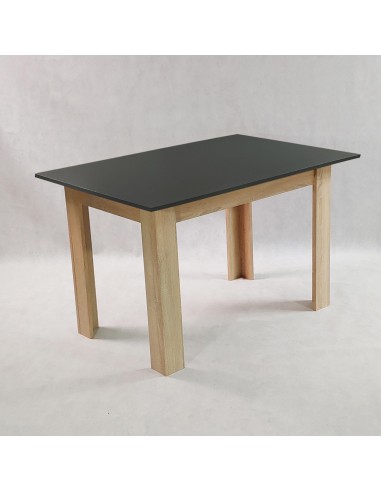 Zestaw stół Modern 120 BS i 4 czarne krzesła Nicea