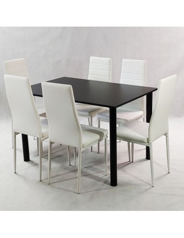 Zestaw stół Lugano 120 szary i 6 krzeseł Nicea...